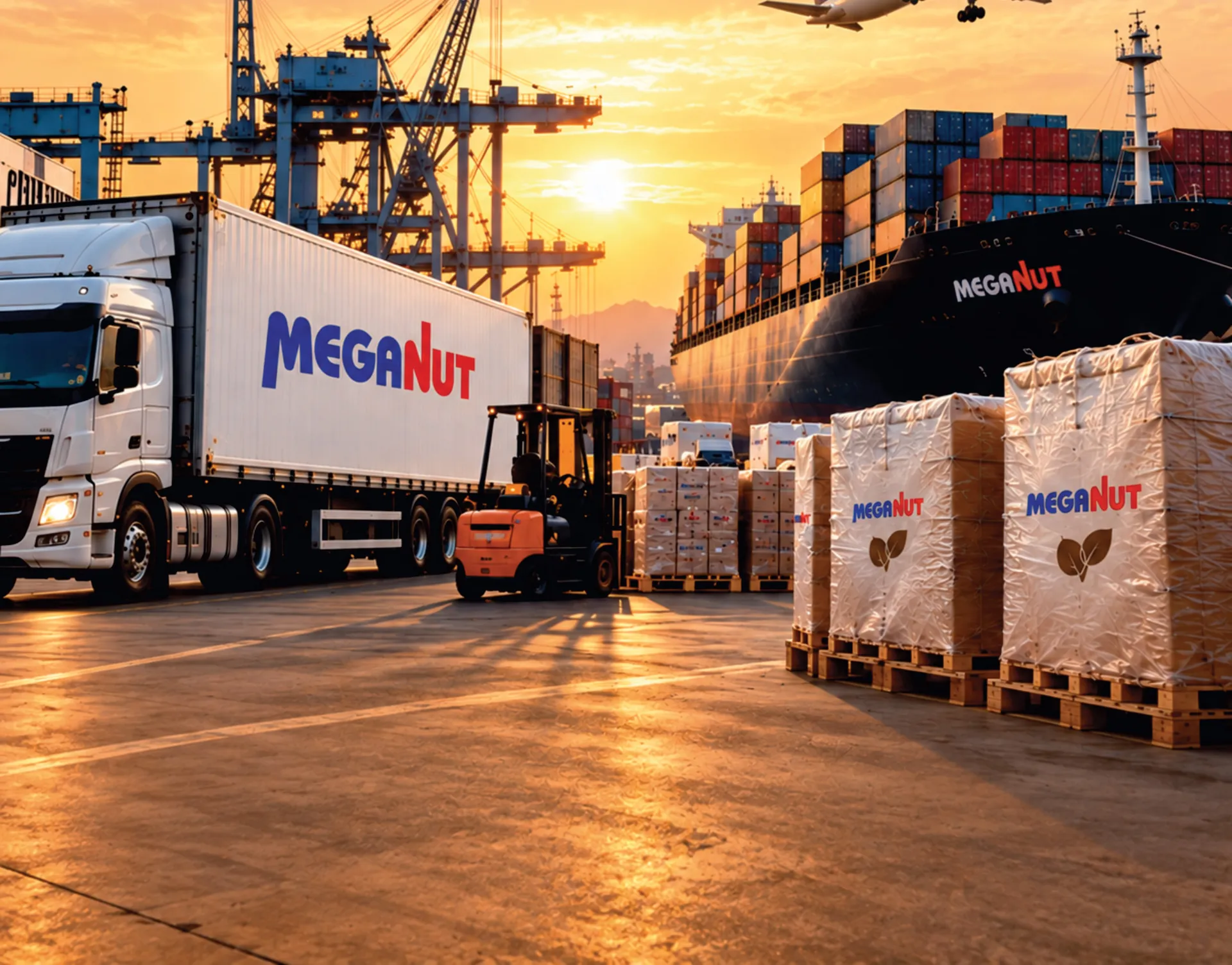 Meganut logistics